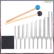 [L E U R] Tuning Forks Set 9Pcs 174/285/396/417/528/639/741/852/963Hz Tuning Fork,Sound Healing Tool