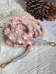 🌼D.I.Y. Handmade macrame flower phone strap 🌼全人手編織花花手機繩。手機掛繩。掛頸繩。