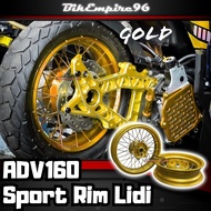 HONDA ADV160 Sport Rim Lidi Racing Sport Rim Alloy Aluminium Gold Sport Rim For HONDA ADV160