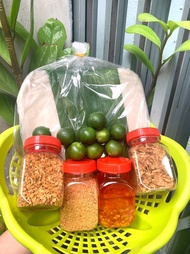 Combo 500gr bánh tráng dẻo phơi sương + muối sa tế tỏi hành phi bánh tráng cô út