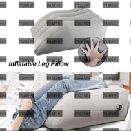 MARIER Inflatable Leg Pillow, Flocking Trapezoidal Knee Cushion, Comfortable Swelling Relief Swellin