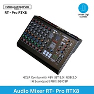 Recording Tech Pro RTX8 - Mixer Audio 8 Channel USB 2.0 99DSP
