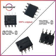 10PCS New 100% original NE555 NE555P NE555N 555   DIP-8  SOP-8 SMD NE555DR IC
