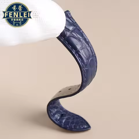 For Cartier men and women Genuine leather Watch strap Tank key Must London Solo crocodile skin Watch