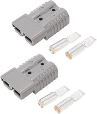 175A 600V Battery Quick Disconnect Connector Genderless Plug – Copper Terminal Kit for Winch & Truck