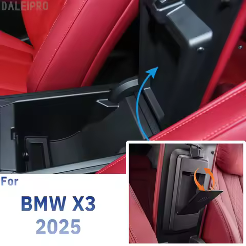 For BMW X3 G01 2025 Hidden Storage Box Armrest Storage Box Privacy Item Tray Organizer for BMW X3 Ca