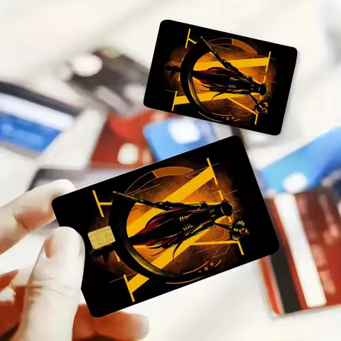 Anime Hunter X Hunter Stickers 4pcs PVC Card Skin Stickers For Bank Card Bus Metro Card Case Decorat