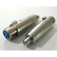 MIC CANNON SOCKET TO RCA SOCKET ADAPTOR XLR TO RCA