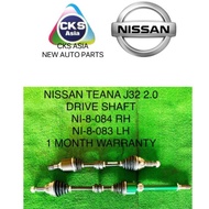 NISSAN TEANA J32 2.0L L4 FRONT DRIVE SHAFT