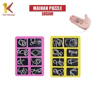 EC One Family Magic Toy Tricks Unlock Puzzle 8IN1 M379 3D Metal Puzzle Train Motor Brain Game