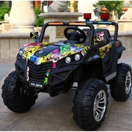 POWER FULL 5 MOTOR OR 2 MOTOR Jeep rechargeable battery 12volt with sound and light and remote contr