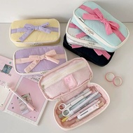 PINKY ROW - Big Ribbon Coquette SAEM Pencil Case - Pencil Case - Cute Ribbon Pencil Case