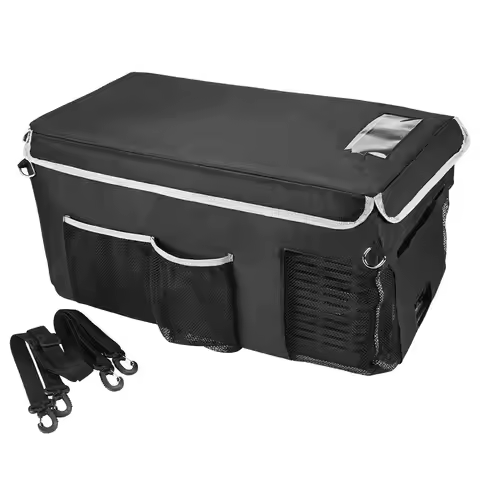 22L Car Refrigerator Storage Bag Portable Cooler Carry Bag for Mini Fridge Travel Camping Drip-Proof