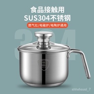 WK/Mini Small Milk Boiling Pot304Stainless Steel Thick Soup Pot Small Saucepan Instant Noodle Pot Baby Baby Solid Food P