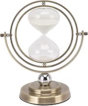 Metal Hour Glass Sand Timer, Accurate Timing Decorative Hourglass with Modern Design, Bronze Zinc Al