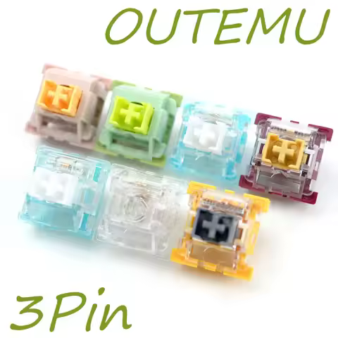 Outemu Switches Mechanical Keyboard Switch 3Pin Silent Clicky Linear Tactile Similar Holy Panda Swit