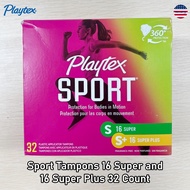 Playtex® Sport Tampons 16 Super and 16 Super Plus 32 Count ผ้าอนามัยแบบสอด