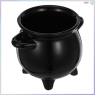 🏠 Mini Ceramic Halloween Witches Cauldron Candy Jar Halloween Bucket Candy Holder Party Treat Contai