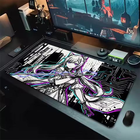 Genshin Impact Keqing Gaming Mouse Pad XXL Large Mousepad Gamer Professional Non-Slip Mouse Mat 900x