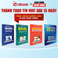 Bộ 4 Cuốn Sách Word - Excel - Powerpoint - 39 Thủ Thuật Phím Tắt Sách In Màu Tặng Video Hướng Dẫn Fi