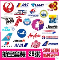 Suitcase stickers Airline logo stickers luggage 3m stickers rimowa stickers 28