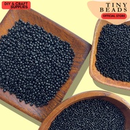 Seed Beads Black 2mm, 3mm, 4mm