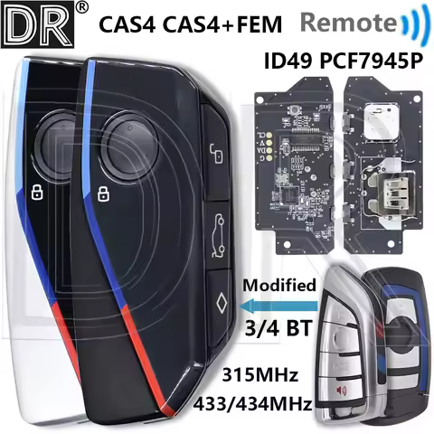 Great ID49 PCF7945P Chip 315/433-434MHz CAS4 CAS4+ FEM Modified U Chassis Car Remote Smart Key For B