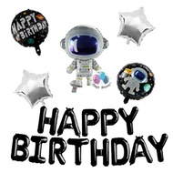 Astronaut Foil Balloon Set Astronaut Decoration Package Balloon Set Black Letters