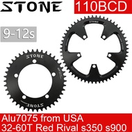 Stone Chainring Round 110BCD for Force Red Rival S350 S900 32 36 38 40 42 46 48 58 60T Tooth Road Bi
