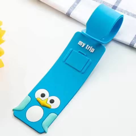 Lovely Silicone Luggage Tag Boarding Pass Luggage Tag Checked Fashion Travel Accessories Cute Luggag