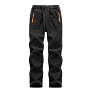 LANBAOSI Boys Girls Kids Snow Pants Toddler Fleece Lined Hiking Ski Pants Waterproof Insulated Outdo