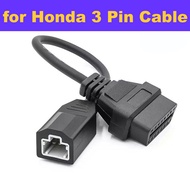 3 Pin To 16 Pin OBD2 Connector OBD2 Car Scanner OBD Adapter Cable For Honda Acura OBD2 Diagnostic Ca