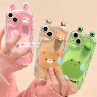 OPPO Reno 7 6 5 Pro Reno 9 8 Pro OPPO A1 Pro 5G OPPP F11 F9 Cartoon Pink Rabbit Phone Case Soft Protection Back Cover