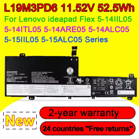 NEW Laptop Battery For Lenovo Flex 5-15IIL05 14IIL05 14ITL05 14ARE05 81X1 82DF C550 L19L3PD6 L19M3PD