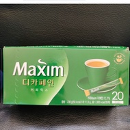 Maxim decaf decaffeinated isi 20/ Kopi Korea maxim