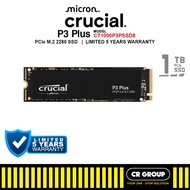 Crucial P3 Plus 3D NAND NVMe M.2 2280 SSD - 1TB/2TB (5Yrs Warranty)