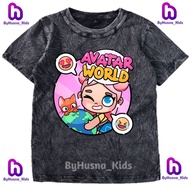WASHED CHILDREN'S CLOTHES AVATAR WORLD GAME CHILDREN'S T-SHIRTS UNISEX CHILDREN'S TOPS GIRLS' CLOTHE