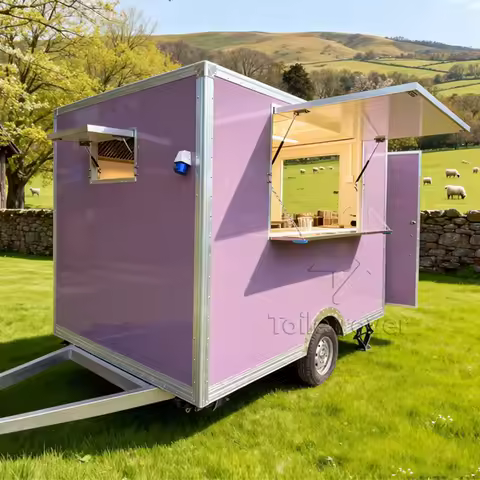 High Quality Halal Food Truck Rimorchio Concession Food Trailer Fully Equipped Food Truck Trailer Wi
