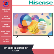 HISENSE 65" 4K UHD SMART TV 65A6100K -HISENSE WARRANTY MALAYSIA