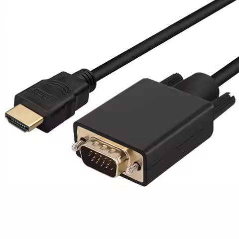 1.8M/6FT HDMI-compatible to VGA Adapter Unidirectional Converter Cable for PC Desktop Laptop to VGA 