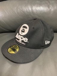 (New) AAPE new era NE x a bathing ape wool cap 59fifty  5950  black cap #疫轉生活