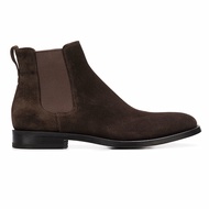 CHELSEA Boots Men's Short Boots Pointed Toe Genuine Leather CHELSEA BOOT Men's Boots British Style F