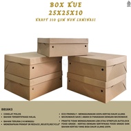 Box 25x25 Cake Box 25X25X10 Tumpeng Box (BB16K3-Non-Laminated)