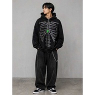 Mc.F supply co Skull Embroidery Hoodie