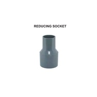 PVC Reducing Socket / Soket Pengurangan PVC 'D' 20mm - 40mm