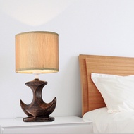 Ceramic Table Lamp Bedroom Study Bedside Lamp Nordic Creative Boat Decorative Table Lamp Fabric Lamps