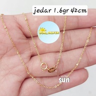 JEDAR ROSEGOLD S925 NECKLACE WITH 925 SILVER GOLD PLATED 925 SILVER/