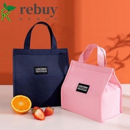 REBUY Lunch Bag Cartoon Portable Kids Picnic Tote Letter Storage Bags Grocery Bag Food Drink Cooler Bag Casual Bag Lunch Box