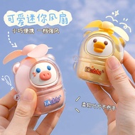 mini fan kipas mini Super Cute Cute Cute Animal Mini Fan Student Handheld Portable Portable USB Rech