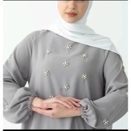 New Desgin  Abaya Jubah Batu For Muslimah Como Crepe Striped Diamonds in Front Zip Size Ready To Stock [XS TO 8XL]